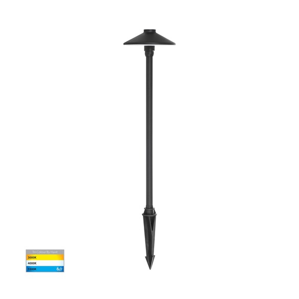 HV1452T-BLK - HV1452T-Black - Polari 316 Stainless Steel Black 3W LED Garden Spike Light