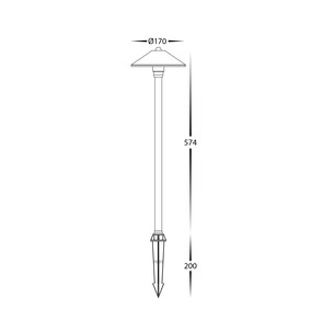 HV1453T-SS316 - Bitta 316 Stainless Steel 3W LED Garden HV1453T-SS316 2
