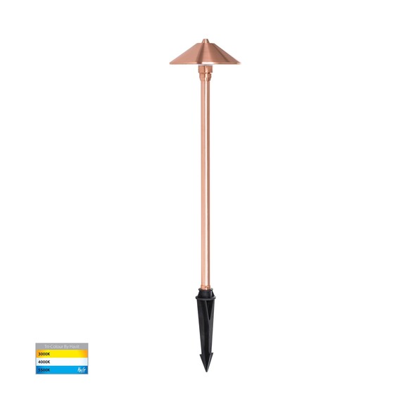 HV1453T-CP - Bitta Solid Copper 3W LED Garden Spike Light