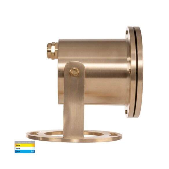 HV1491T-BR - Onder Solid Brass TRI Colour LED HV1491T-BR