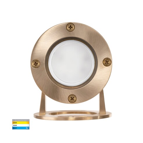 HV1491T-BR - Onder Solid Brass TRI Colour LED HV1491T-BR
