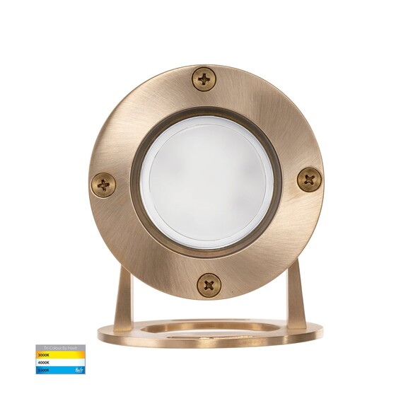 HV1491T-BR - Onder Solid Brass TRI Colour LED HV1491T-BR