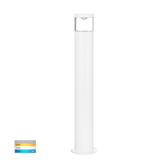 HV1601T-WHT - HV1601T-White & HV1602T-White - Highlite White TRI Colour LED Bollard Lights