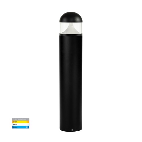 HV1632T-BLK-240V-RND - Divad 650mm Black LED Bollard Light