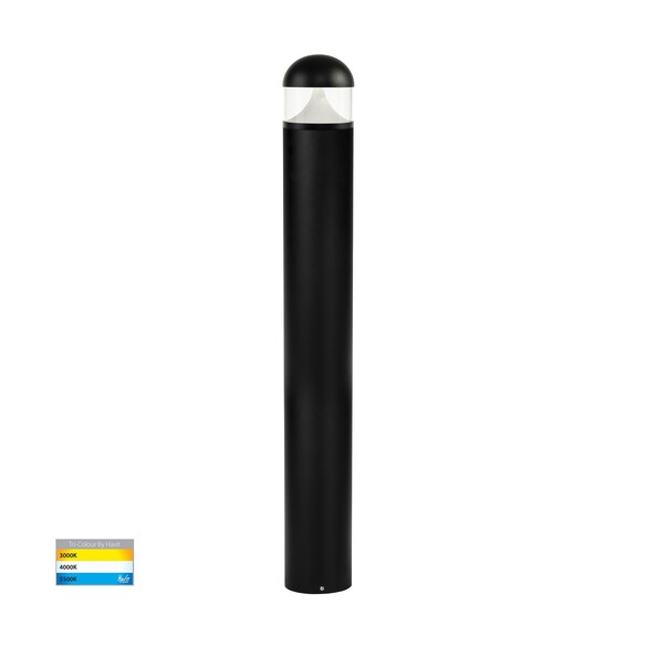 HV1633T-BLK-24V-RND - Divad 1050mm Black LED Bollard Light