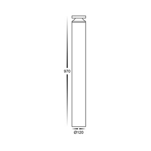 HV1639T-BLK-240V - HV1639T-Black - Noray 970mm Black LED HV1639T-BLK-240V 2