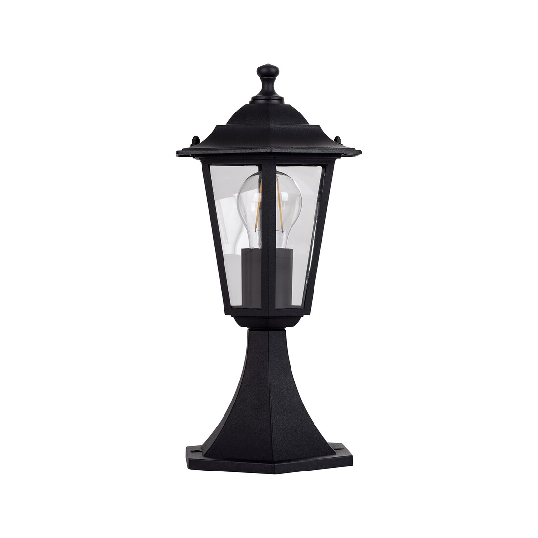 Fibra Aluminium Black 6 Panel Pillar Light