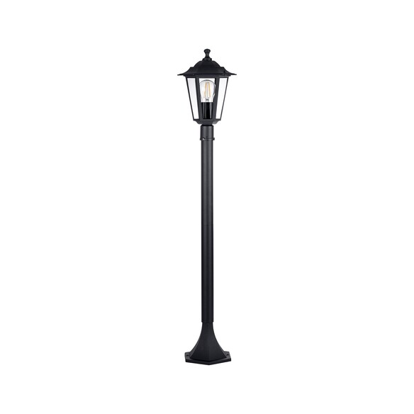 HV1652W-P-BLK - HV1652W-P-Black - Fibra Aluminium Black 6 Panel Post Light