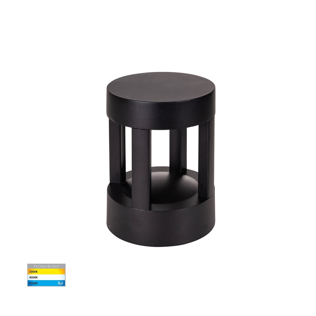 Round | HV1699T-Black-24V-Round - Pelare Black LED Pillar Light