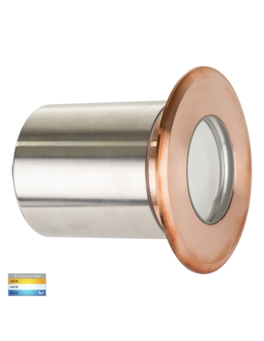 HV19022T-CP - Ollo Copper TRI Colour LED Step or HV19022T-CP