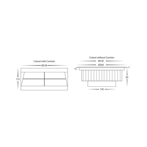 HV1835T-12V - Klip 316 Stainless Steel 30W LED HV1835T-12V
