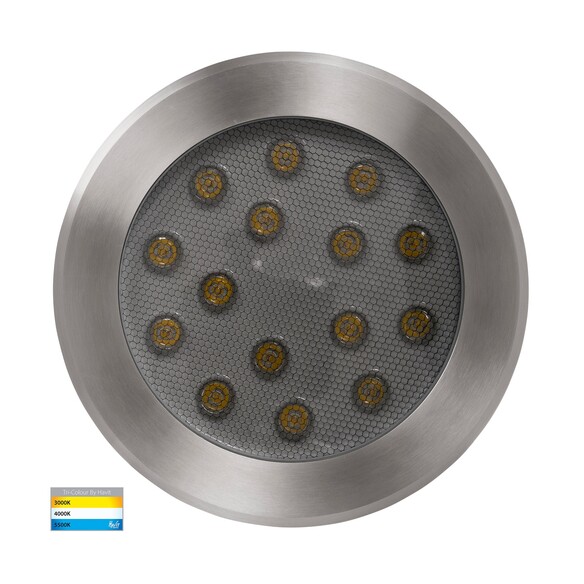 HV1845T-240V - HV1845T - Split 316 Stainless Steel TRI Colour 18W LED Inground Light