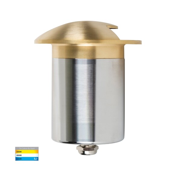 HV19062T-BR - Viale Brass TRI Colour LED Single HV19062T-BR