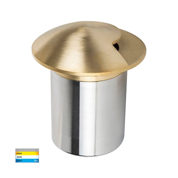 HV19062T-BR - Viale Brass TRI Colour LED Single HV19062T-BR