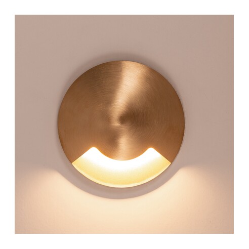 HV19062T-BR - Viale Brass TRI Colour LED Single HV19062T-BR