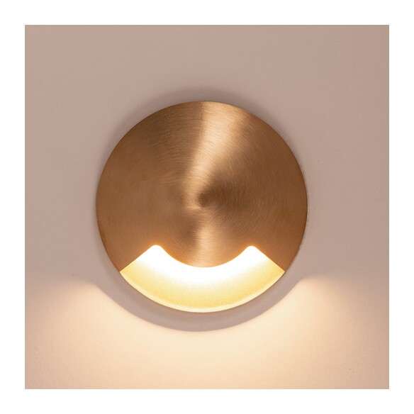 HV19062T-BR - Viale Brass TRI Colour LED Single HV19062T-BR