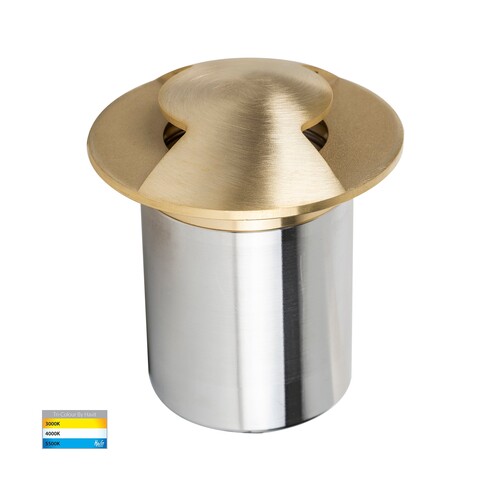 HV19072T-BR - Viale Brass TRI Colour LED Double HV19072T-BR