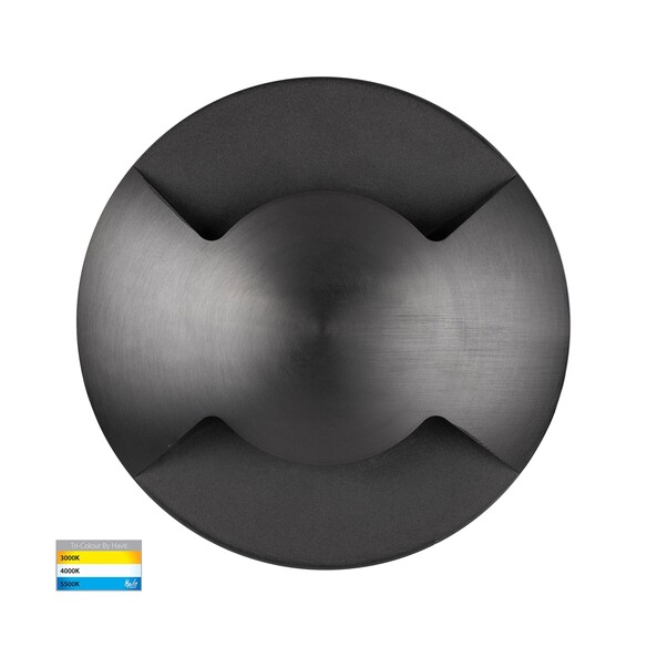 HV19072T-GPH - Viale Graphite Coloured Brass TRI Colour LED Double Driveway Light
