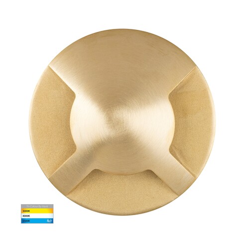 HV19082T-BR - Viale Brass TRI Colour LED Triple HV19082T-BR