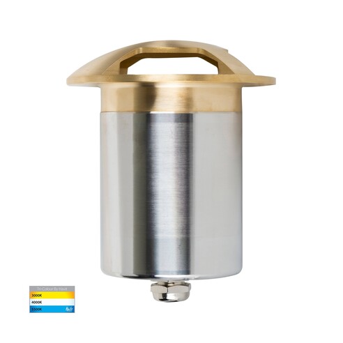 HV19082T-BR - Viale Brass TRI Colour LED Triple HV19082T-BR