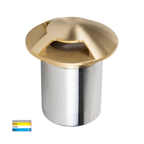 HV19082T-BR - Viale Brass TRI Colour LED Triple HV19082T-BR