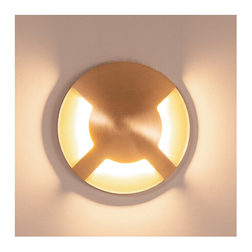 HV19082T-BR - Viale Brass TRI Colour LED Triple HV19082T-BR