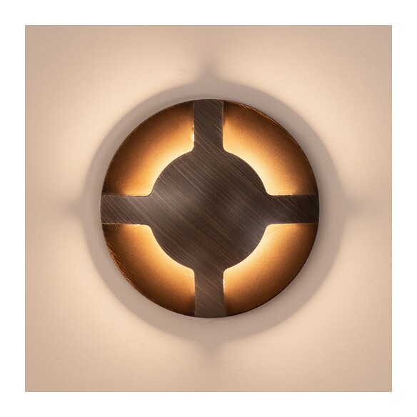 HV19092T-AB - Viale Antique Brass TRI Colour LED HV19092T-AB