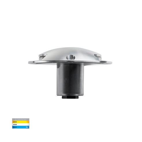 HV2872T-SLV-12V - Dome Silver Aluminium LED Two HV2872T-SLV-12V