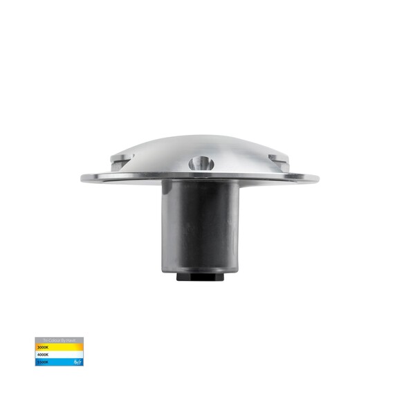 HV2872T-SLV-12V - Dome Silver Aluminium LED Two HV2872T-SLV-12V