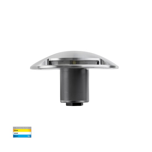 HV2872T-SLV-12V - Dome Silver Aluminium LED Two HV2872T-SLV-12V