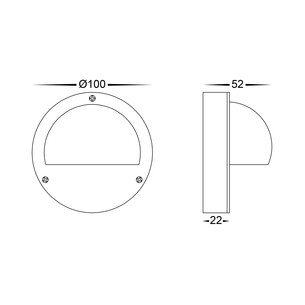 HV2903T-BR - HV2904T-BR - Pinta Solid Brass Step Lights HV2903T-BR 2