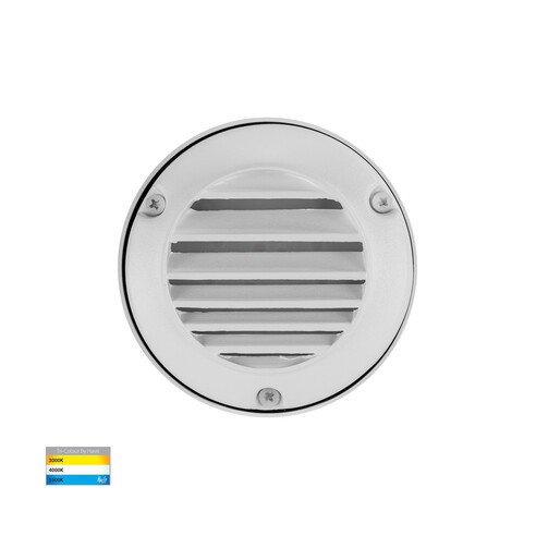 Pinta White Louvered Step Lights