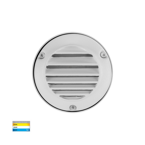 HV2925T-12V-WHT - HV2925T-12V-White - Pinta White Louvered Step Lights