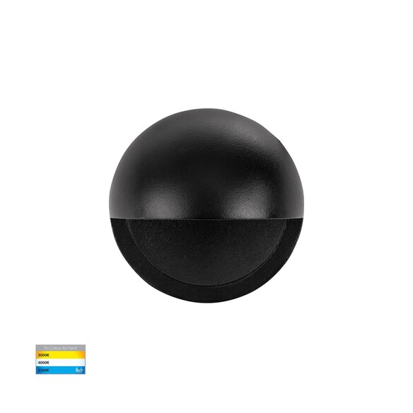 HV2927T-BLK-240V - HV2927T-Black-12V | HV2927T-Black-240V - Veko Black Step Lights with Eyelid
