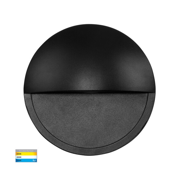 HV2929T-BLK-12V - HV2929T-Black-12V - Veko Black Step Lights with Eyelid