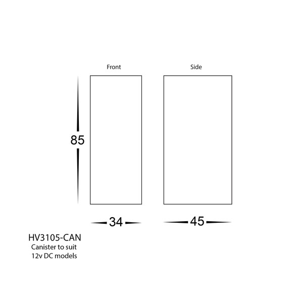 HV3105T-BLK-240V - HV3105T-Black-240V - Paso HV3105T-BLK-240V