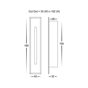 HV3106-CAN - 240V - Paso Black Recessed LED Step LightHV3106-CAN 2