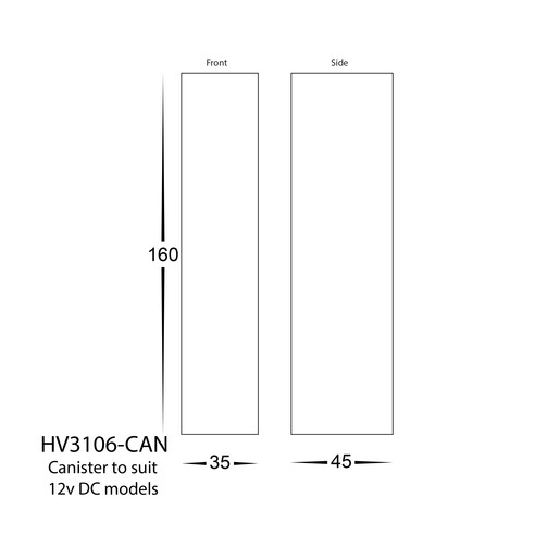 HV3106-CAN - 240V - Paso Black Recessed LED Step HV3106-CAN