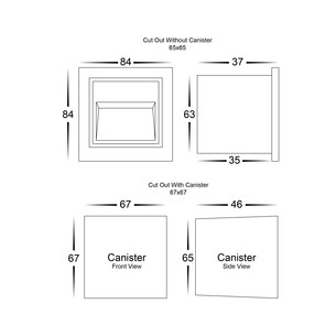 HV3112T-WHT-240V - HV3112T-White-240V - Trin White Square HV3112T-WHT-240V 2