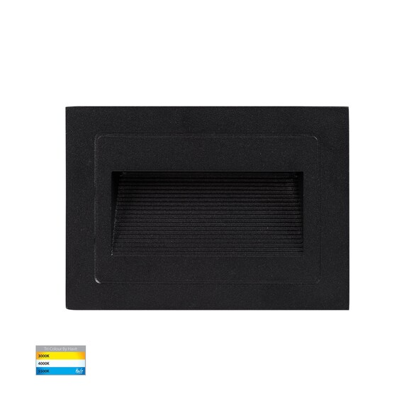 HV3113T-BLK-12V - HV3113T-Black-240V | HV3113T-Black-12V - Trin Black Rectangular Recessed LED Step Light