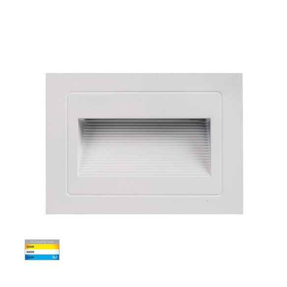 HV3113T-WHT-12V - HV3113T-White-12V - Trin White Rectangular Recessed LED Step Light