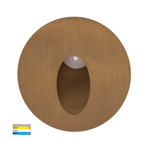 HV3205T-BR-12V - Reces Solid Brass Round TRI Colour HV3205T-BR-12V