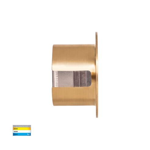 HV3206T-BR-12V - Mini Reces Brass Round TRI HV3206T-BR-12V