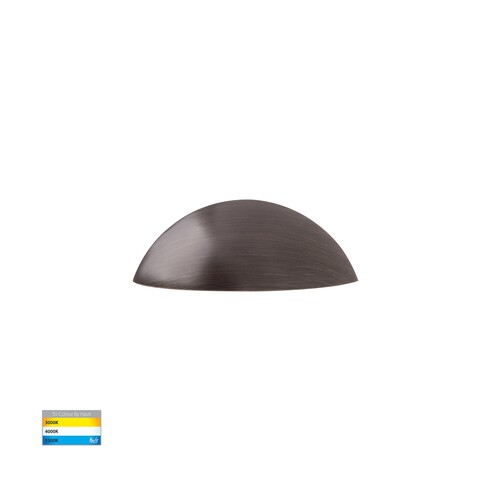 Curva Antique Brass LED Step Light