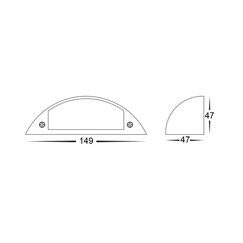 HV3252T-BR-12V - Curva Solid Brass LED Step LightHV3252T-BR-12V