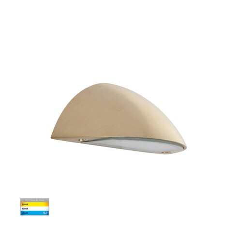 HV3252T-BR-12V - Curva Solid Brass LED Step LightHV3252T-BR-12V