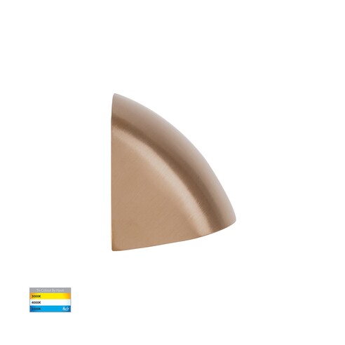 HV3252T-BR-12V - Curva Solid Brass LED Step LightHV3252T-BR-12V