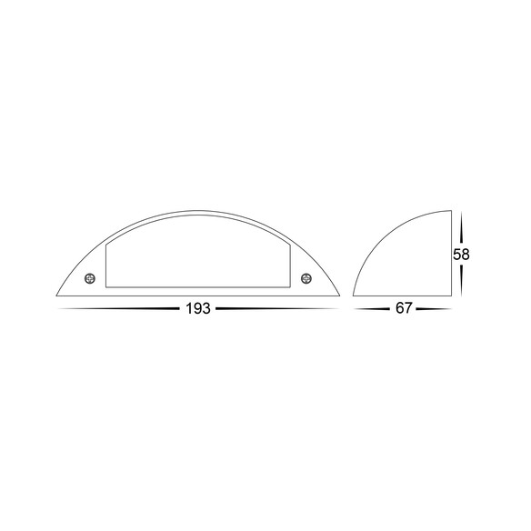 HV3253T-AB-12V - Curva Antique Brass LED Step HV3253T-AB-12V