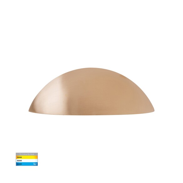 HV3253T-BR-12V - Curva Solid Brass LED Step Light