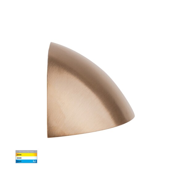 HV3253T-BR-12V - Curva Solid Brass LED Step LightHV3253T-BR-12V